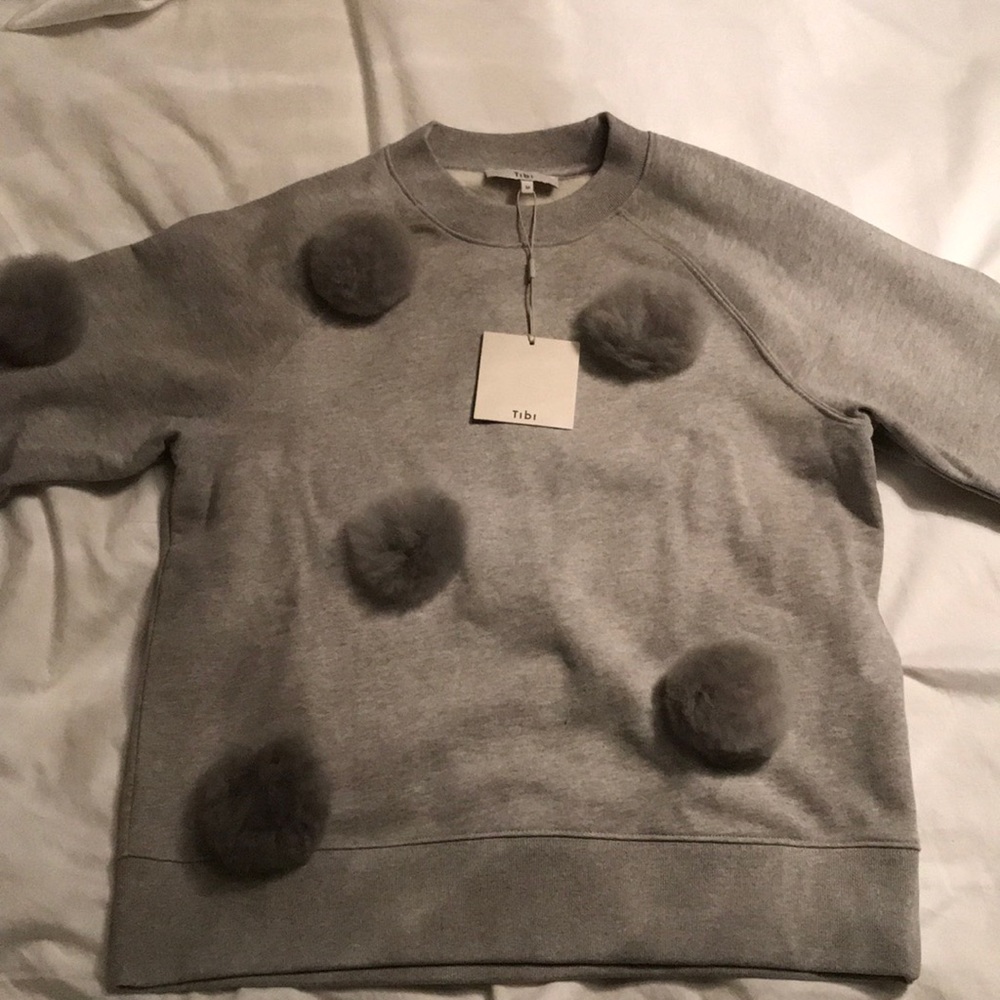 Tibi Pom Pom sweatshirt